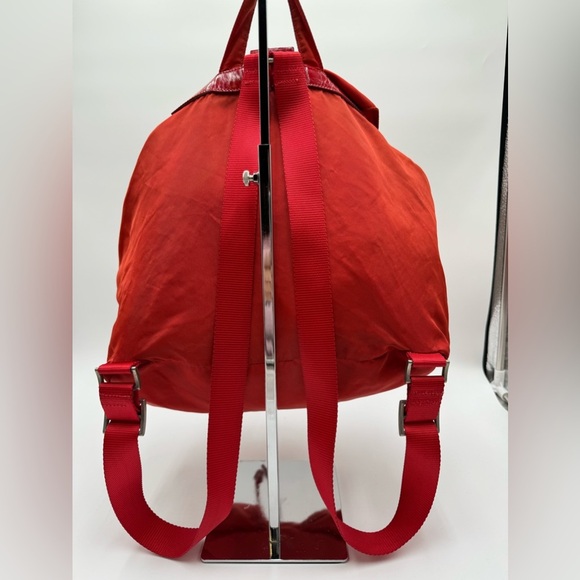 Prada - Authentic - Red Nylon Backpack - Picture 6 of 16